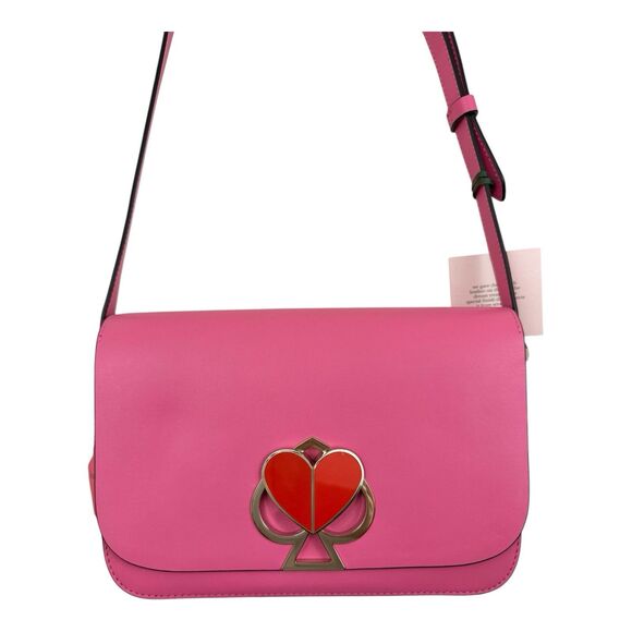 kate spade Handbags - Kate Spade New York Nicola Twistlock Medium Heart Shoulder Bag Leather Crossbody